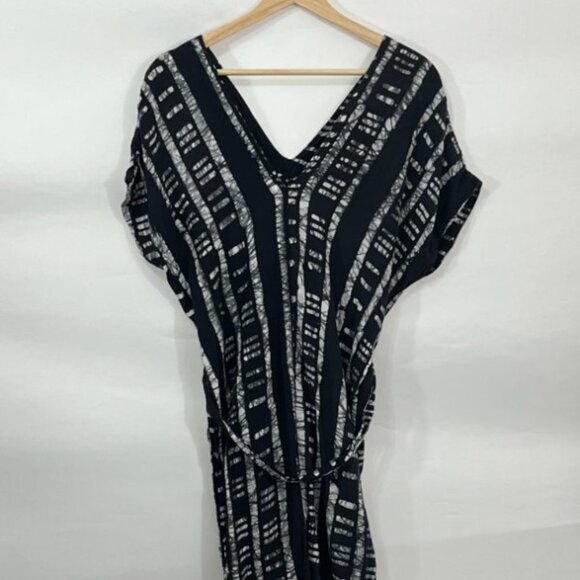 OSEI DURO Sz S Small Easy Jumpsuit Binary Black Short Sleeve - Picture 3 of 3